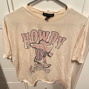 STREETWEAR SOCIETY LARGE OR XL COW GIRL T-SHIRT